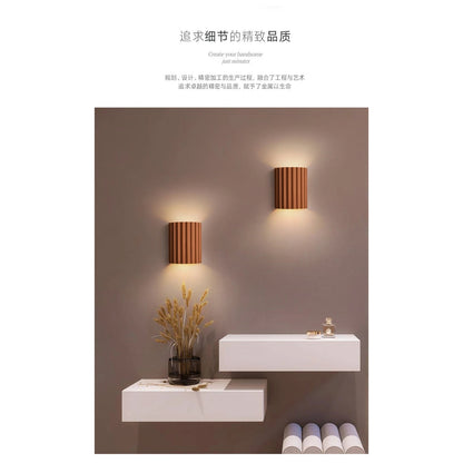 Nordic Macaroon Resin LED Wall Lamp — Sculptural Bedside Glow