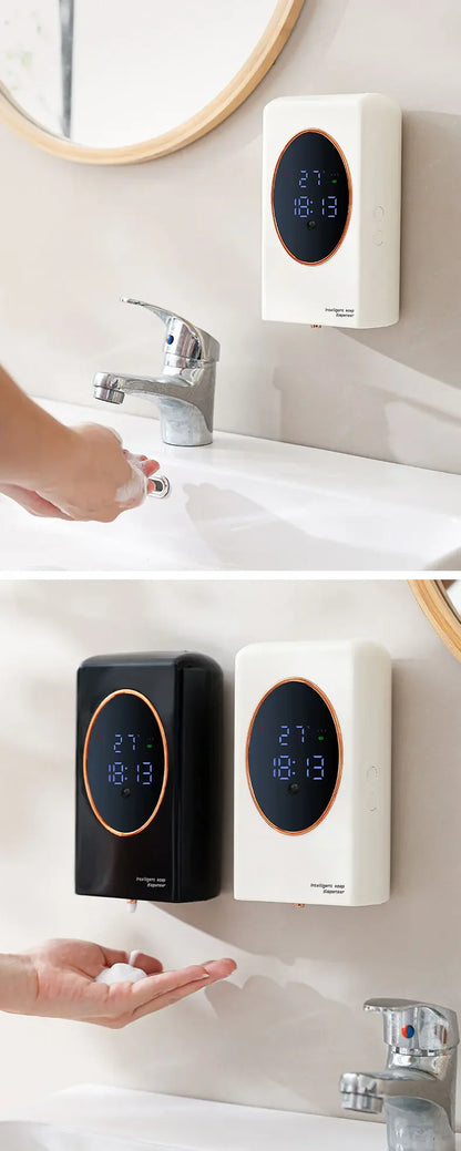 Automatic Soap Dispenser 480ml Smart Sensing Touchless Foam Soap Dispenser USB Recharging Wall Mounted for Bathroom and Kitchen