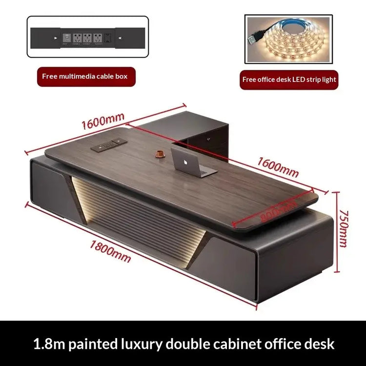 Height-Adjustable L-Shaped Gaming Desk — Jonine&