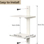 Modern Metal 2-Tier Bookshelf — Minimalist Wall Bookcase