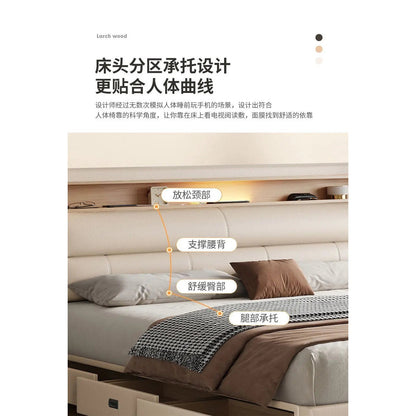 The Storage Bed — Luxury Multifunctional Bed Frame with Storage Headboard