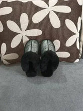Natural shearing fur slippers Australian sheepskin and fur integrated slippers for men and women&