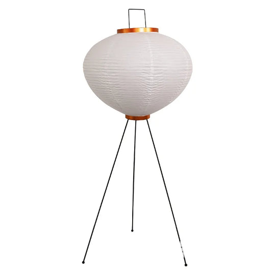 Wabi-Sabi Rice Paper Floor Lamp — Japanese Noguchi-Inspired Standing Light for Bedroom & Living Room