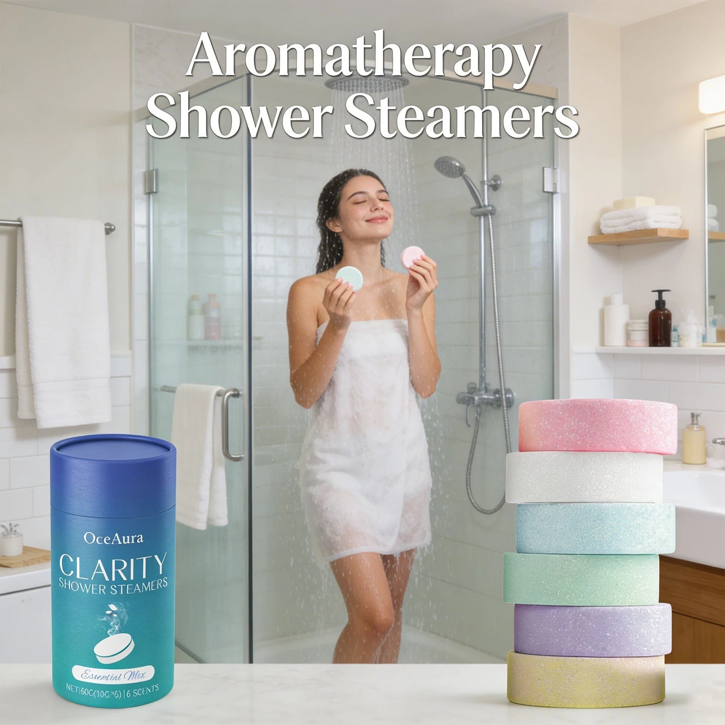 Steam Your Stress Away — Aromatherapy Shower Steamer Tablets