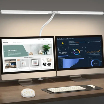 Light That Works as Hard as You Do — 24W Eye-Care LED Desk Lamp with 5-Color Dimmer