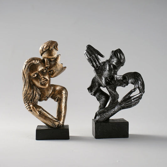 Love, Displayed — Contemporary Couple Statue & Lover Sculpture for Home