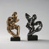 Vilead Couple Statue Lover Sculptures Tabletop Shelf Decor Anniversary Wedding Gift Home Interior Contemporary Mantel Bookshelf