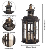 Moody & Minimal — Black Iron Hanging Candle Lantern Jonine’s Corner