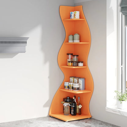 The Corner That Finally Does Something — Tribesigns 5-Tier Wall Corner Bookshelf & Plant Stand