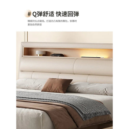 The Storage Bed — Luxury Multifunctional Bed Frame with Storage Headboard