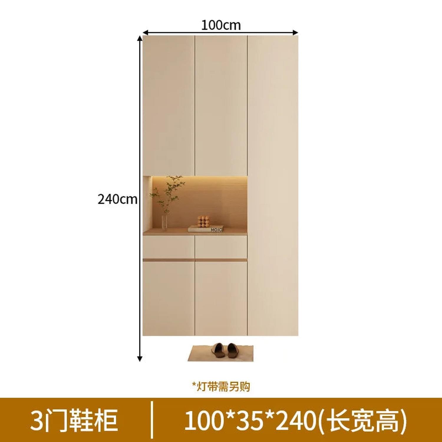 Custom Solid Wood Entryway Shoe Cabinet