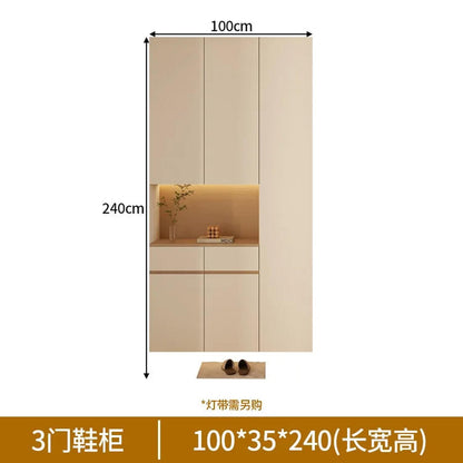 Custom Solid Wood Entryway Shoe Cabinet