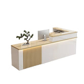 Nordic Luxury Reception Desk with LED Lighting Jonine’s Corner