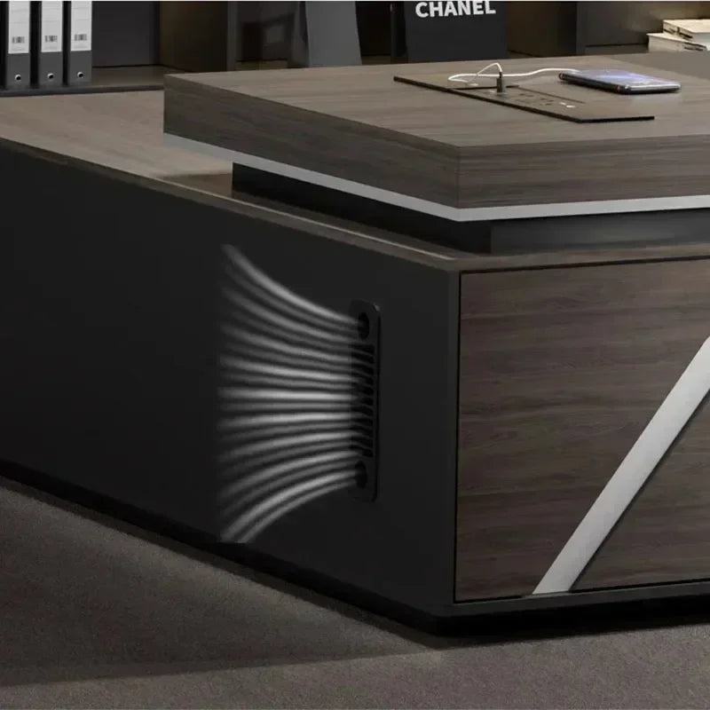 Elevable Corner Desk — Height-Adjustable Home Office Writing Table