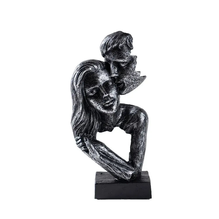 Vilead Couple Statue Lover Sculptures Tabletop Shelf Decor Anniversary Wedding Gift Home Interior Contemporary Mantel Bookshelf