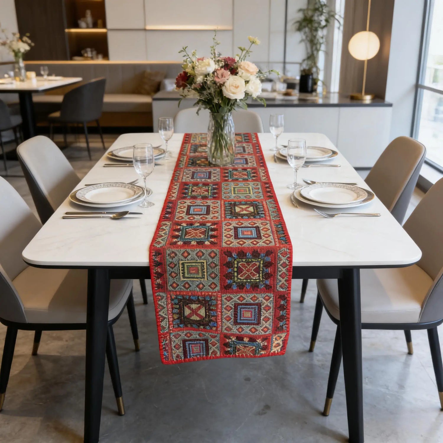 Nordic Cotton Linen Table Runner — Dining &amp; TV Cabinet Cloth