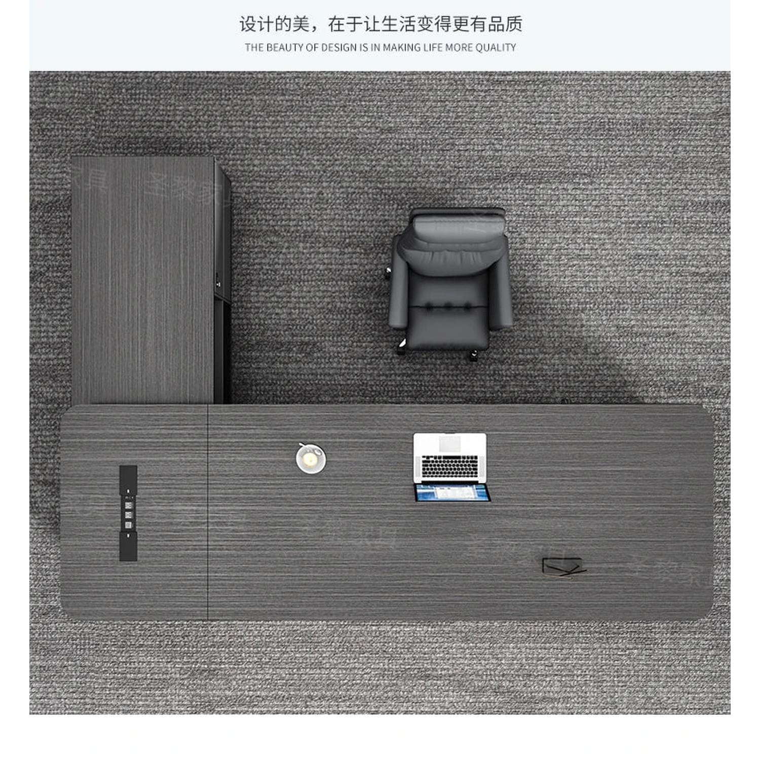 L-Shape Storage Executive Desk