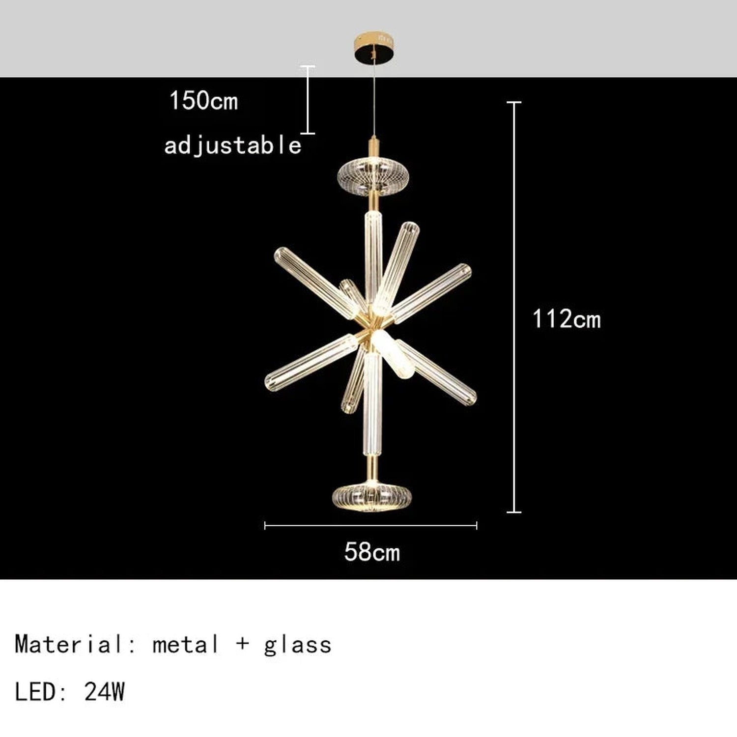 Nordic Luxury Art Glass Chandelier — High-End Pendant Lamp Home Décor