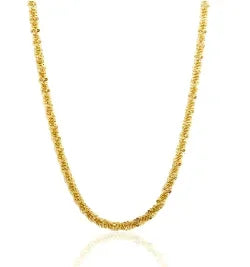 Stainless Steel Vintage Textured Delicate Necklace