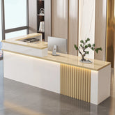 Nordic Luxury Reception Desk with LED Lighting Jonine’s Corner