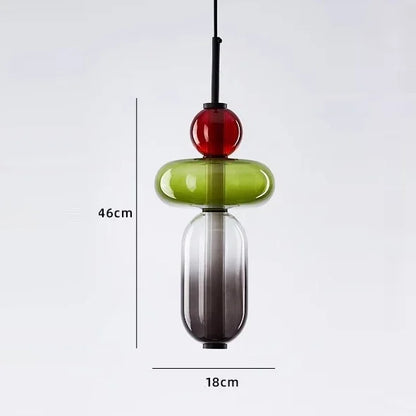 Imperfectly Beautiful — Wabi-Sabi Candy Glass Pendant Chandelier