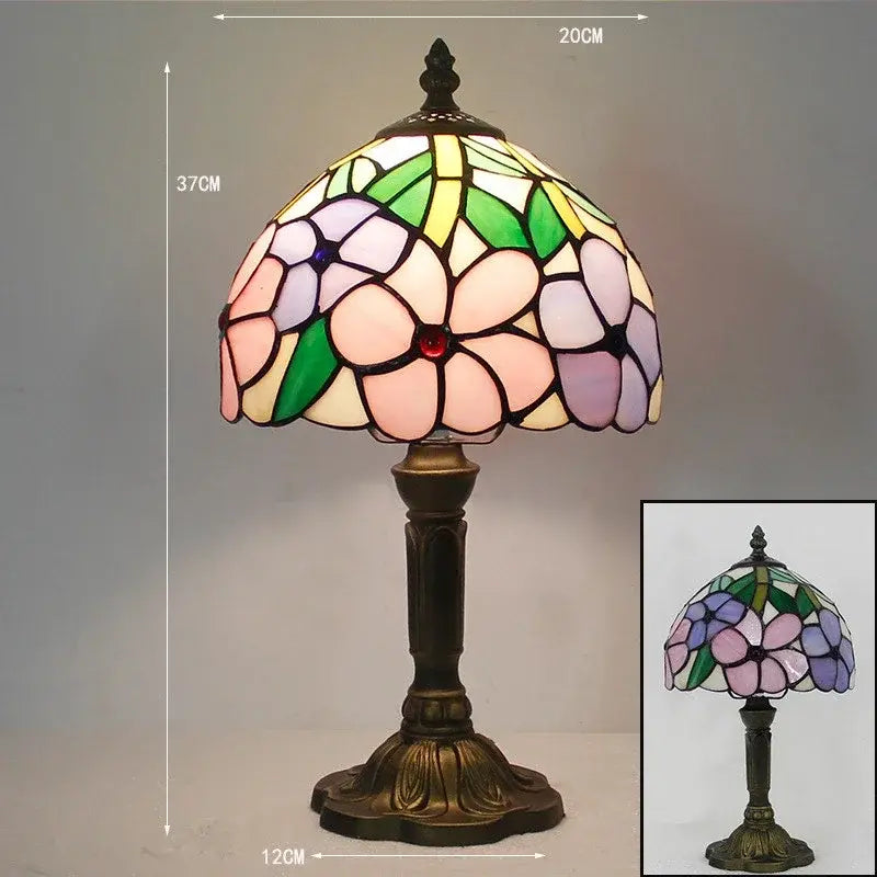 Old World Glow — European Retro Art Glass LED Desk Lamp