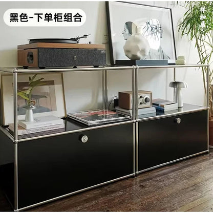 Dual Cabinet Storage Organizer — Modern Chest of Drawers for Bedroom &amp; Living Room
