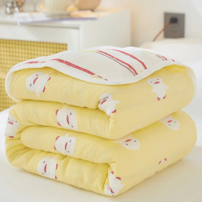Cotton Gauze Summer Quilt — Solid