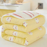 Cool Breathability Summer Quilt Multi-functional Cotton Gauze Fabric Towel Blanket Thin Breathable Duvet Skin-friendly Comforter Jonine’s Corner
