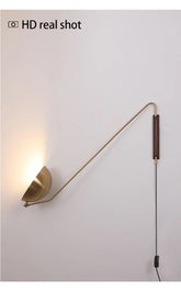 Modern Minimalist Long Arm LED Wall Lamp Design Style Golden Wall Lights Living Dining Room Bedside Sconce Adjustable Home Decor Jonine&