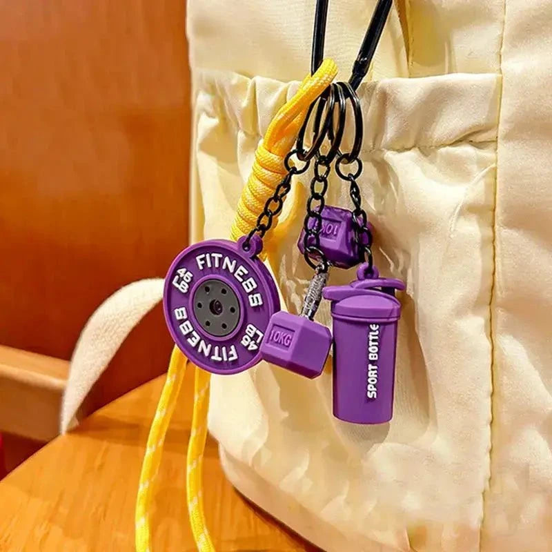 Motivational Fitness Keychain — Colorful Gym Bag Charm & Workout Gift Jonine’s Corner