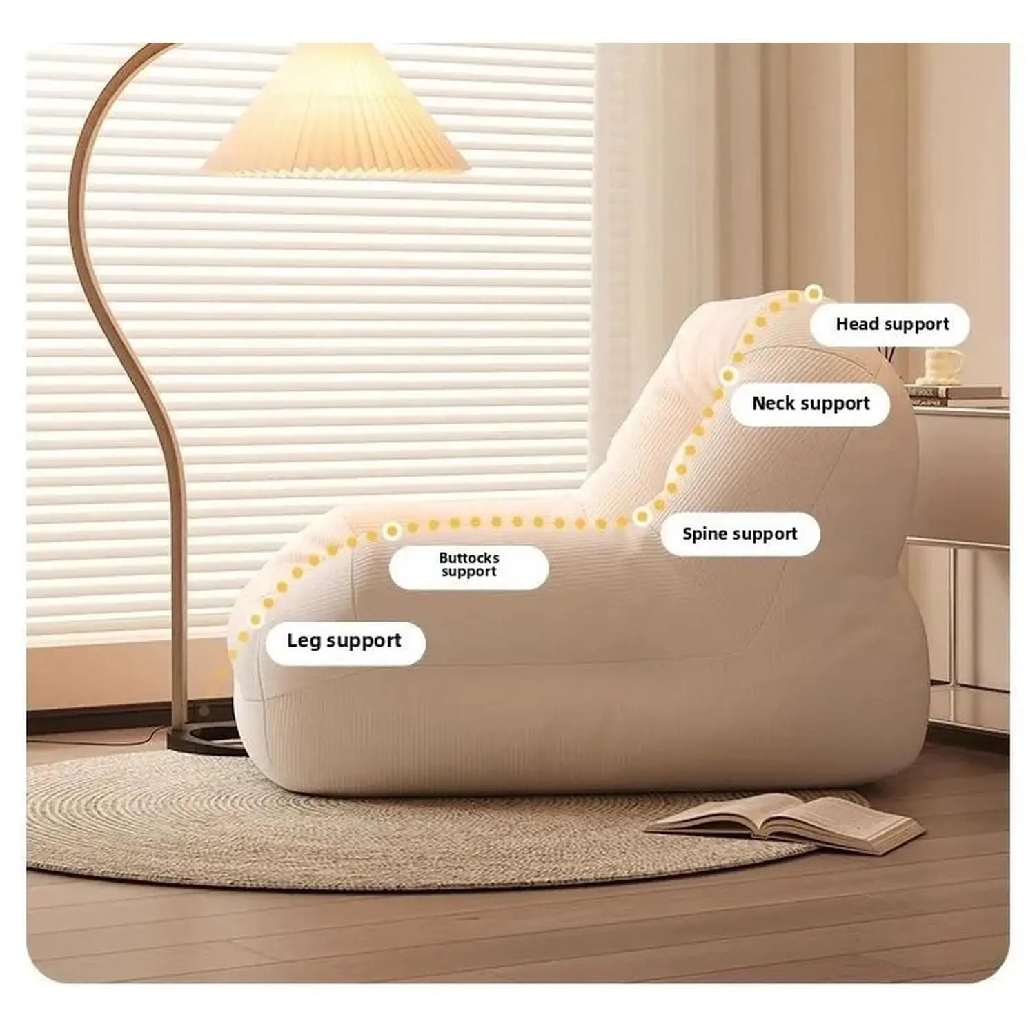 Breathable Fabric Sofa Bed — Compact Modern Living Room Sofa Jonine’s Corner
