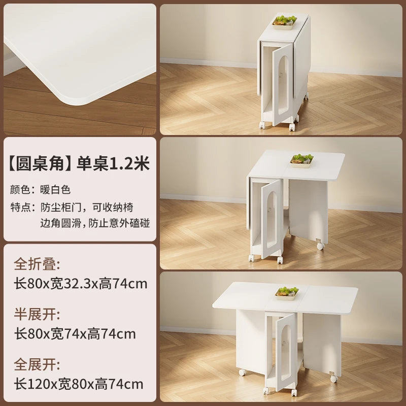 Nordic Minimalist Foldable Dining Table