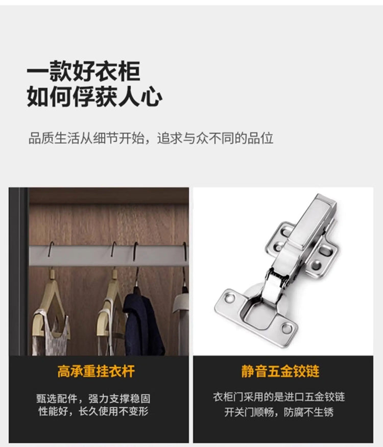 Glass light luxury corner cloakroom wardrobe Double clothes closet cabinets and wardrobes Cabinet dressing clothe home furniture Jonine&