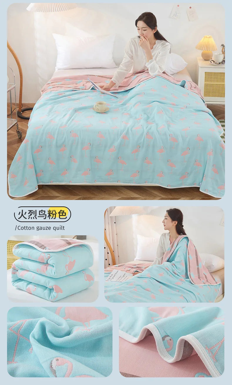 Cotton Gauze Summer Quilt — Solid