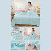 Cool Breathability Summer Quilt Multi-functional Cotton Gauze Fabric Towel Blanket Thin Breathable Duvet Skin-friendly Comforter Jonine’s Corner