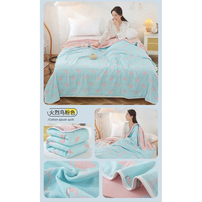 Cotton Gauze Summer Quilt — Solid