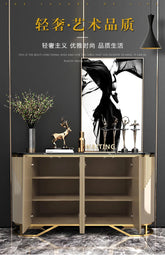 French Gold Luxury Living Room Display Cabinet Jonine&