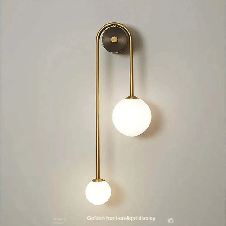 Gold Glass Ball Wall Sconce – Jonine’s Corner Modern LED Light