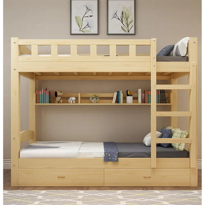 Sleep Stacked, Dream Big — Solid Wood Bunk Bed for Kids &amp; Teens