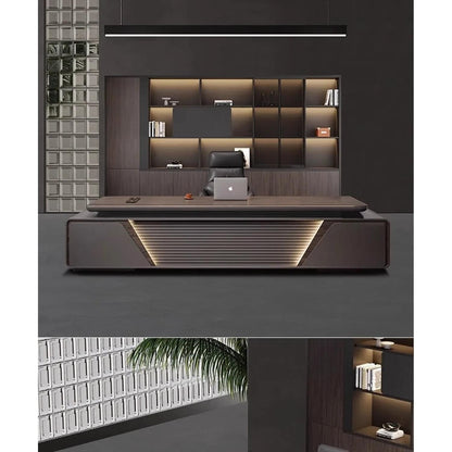 Height-Adjustable L-Shaped Gaming &amp; Home Office Desk