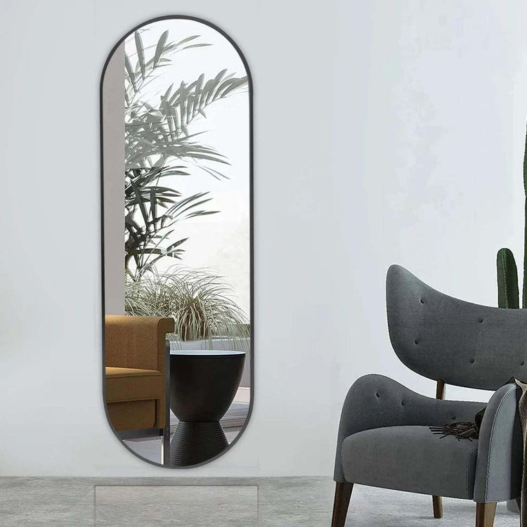 The Mirror That Opens the Room — Oversized Oval Full-Length Mirror