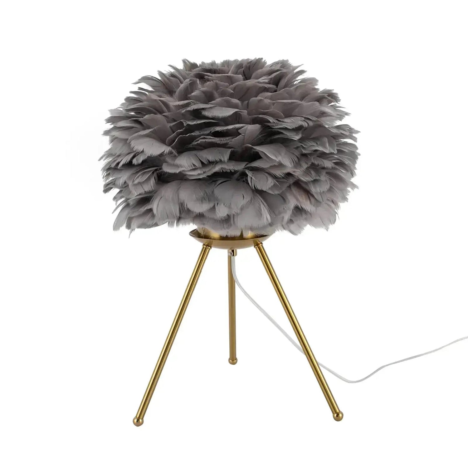 Soft Light, Strong Style — Grey Feather Tripod Desk Lamp Jonine’s Corner