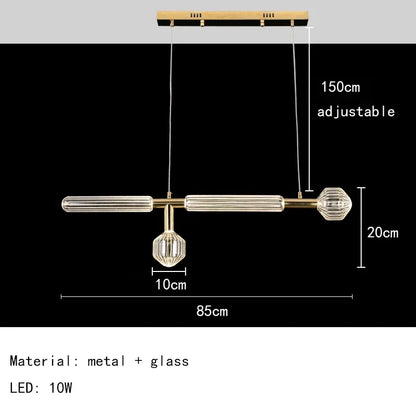 Nordic Luxury Art Glass Chandelier — High-End Pendant Lamp Home Décor