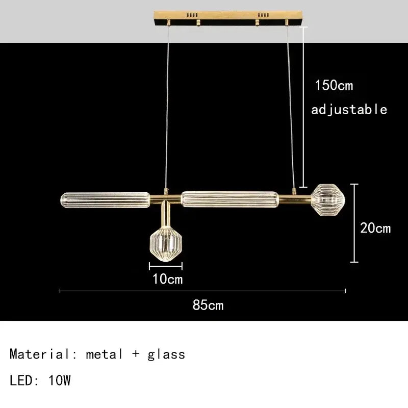 Nordic Luxury Art Glass Chandelier — High-End Pendant Lamp Home Décor