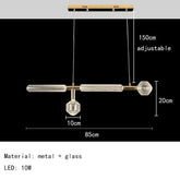 Nordic Luxury Art Glass Chandelier — High-End Pendant Lamp Home Décor