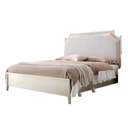 European Minimalist Waterproof Bed Frame with Headboard