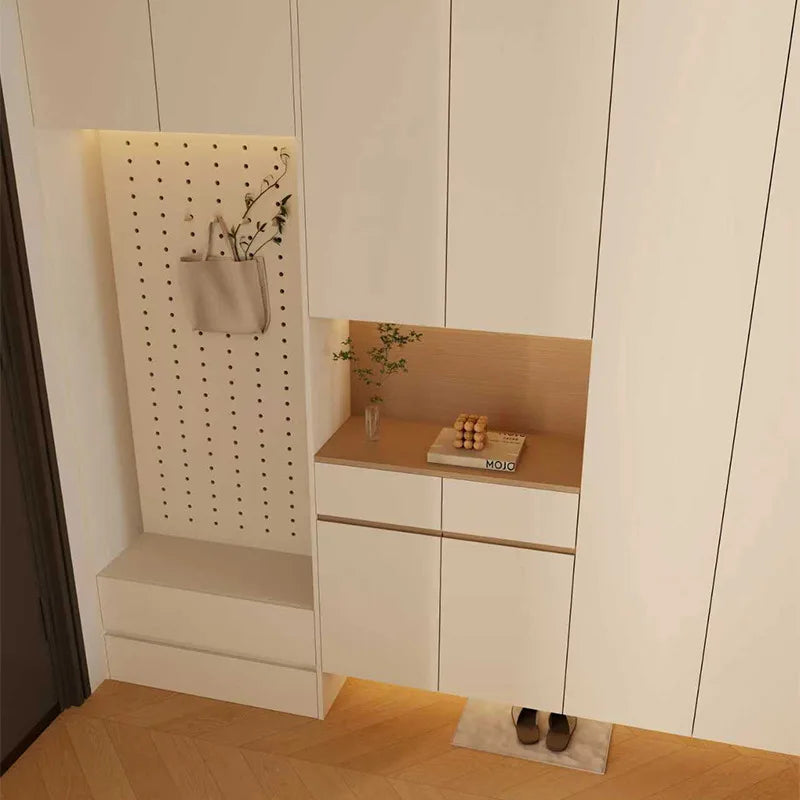 Custom Solid Wood Entryway Shoe Cabinet