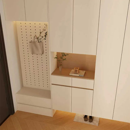 Custom Solid Wood Entryway Shoe Cabinet