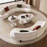 Round Gradient Area Rug — Machine Washable Non-Slip Floor Mat for Living Room & Bedroom